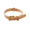 We Original All Leather Collar Natural GOOD MANNERS DOG SERIES - (S) /