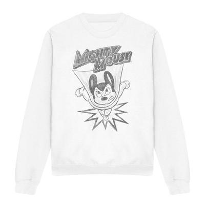Mighty Mouse Unisex Volwassen Uitbarstende Sweatshirt