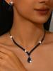 Elegante Set di Collana e Orecchini con Strass per Matrimoni