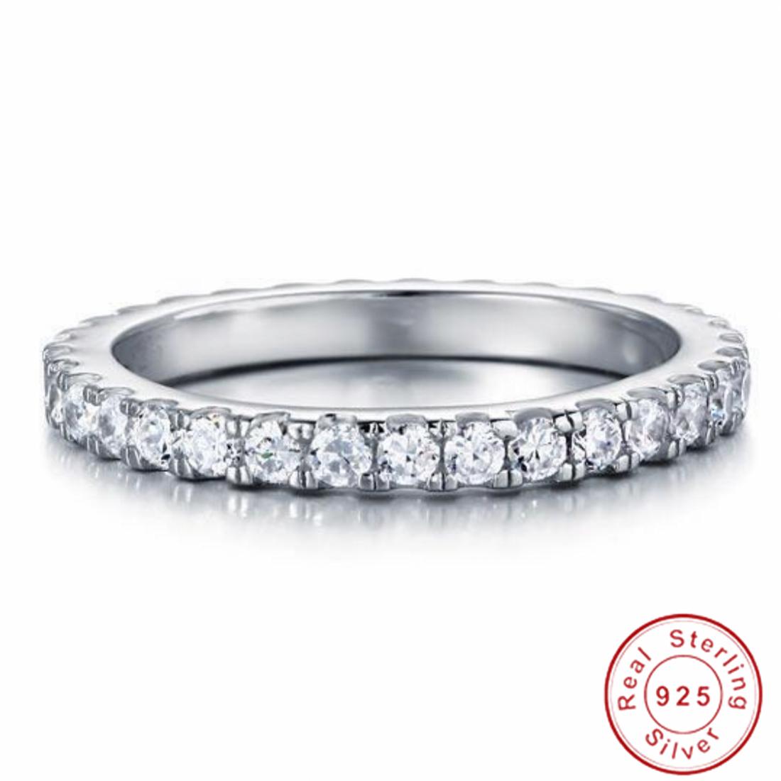 

21 стиль Eternity 925 стерлингового серебра обручальное кольцо обручальное кольцо для женщин свадебное бриллиантовое обещание вечеринка ювелирные изделия подарок 7