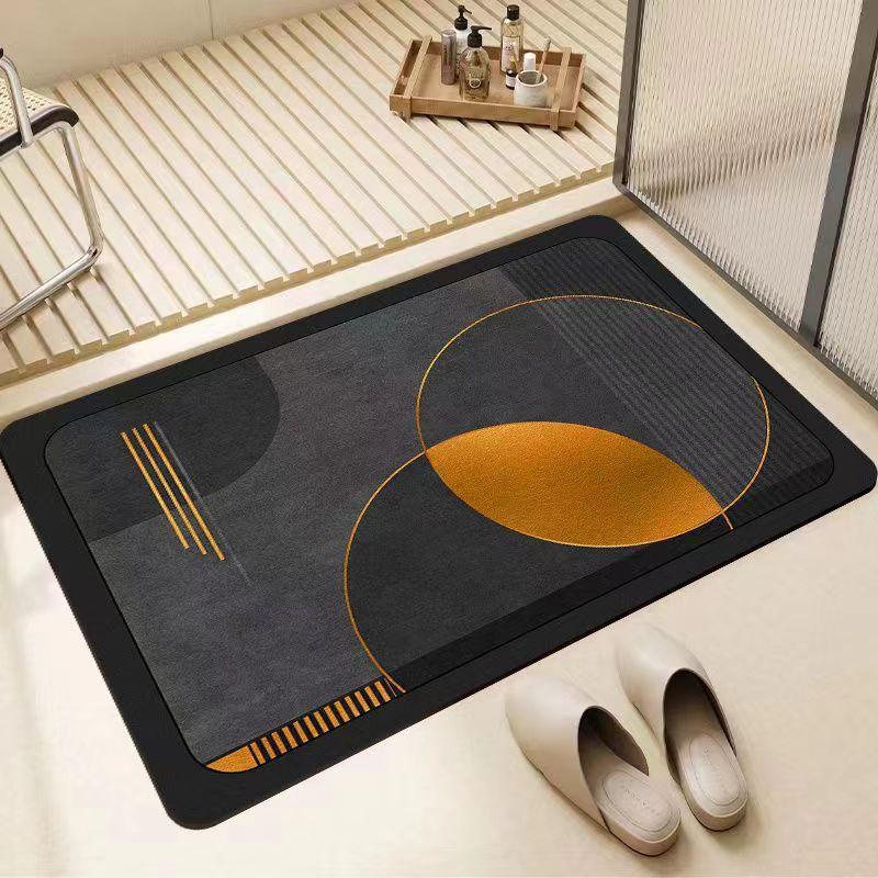 Diatomaceous Earth Absorbent Floor Mat Bathroom Toilet Rug Non Slip Entrance Mat Shower Room Door Mat Decorative Floor Mat For Home Use