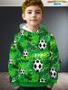 Kids Clothes Boys Hoodies Long Sleeve 3D Football Print Children Spring Fall Clothes Casual Outdoor Active Boys Clothing Tops