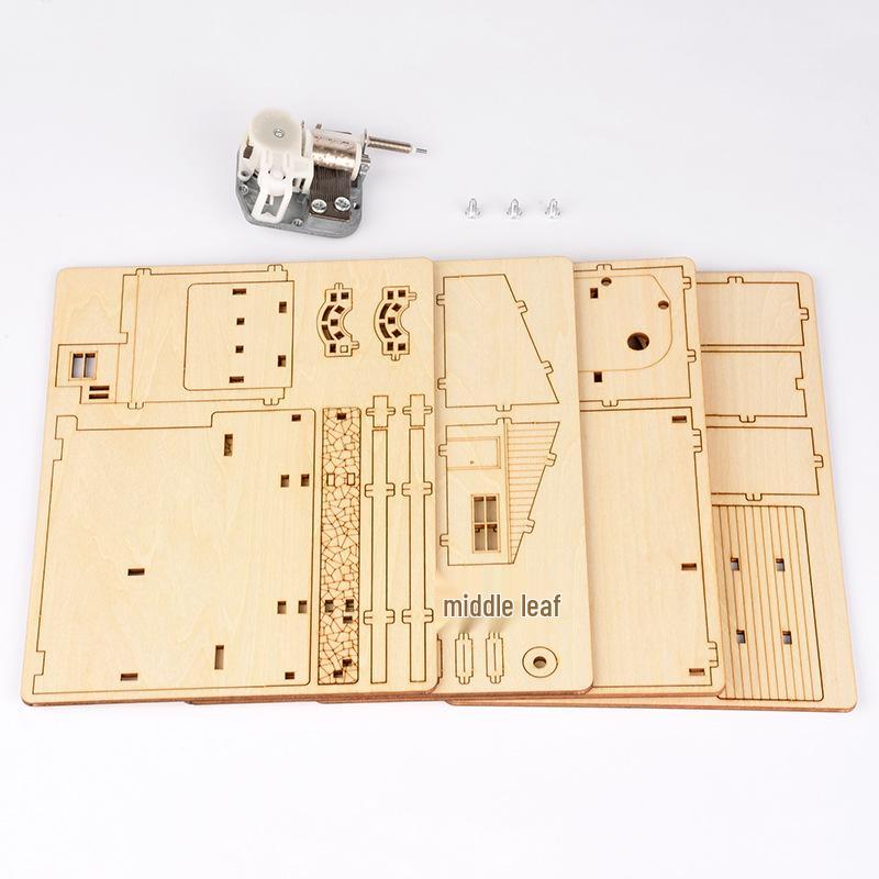 DIY 3D Wooden Puzzle for Kids - Educational Stereo Assembly Toy