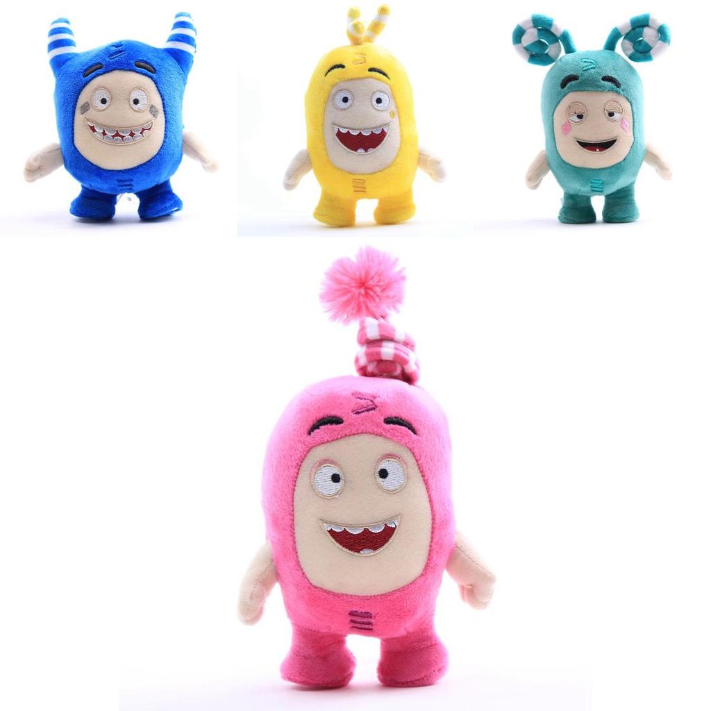 Oddbods Peluche Morbido Coccoloso da 18cm Newt Bubbles Pogo Zee Jeff Fuse Slick Per un Comfort Accogliente
