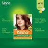 Nisha Crème Hair Color Natural Brown Pack of 6 6.67G | Permanent Grey Coverage Silky Shiny Hair Dye