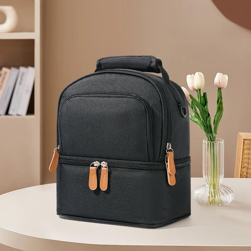 Hot Picnic School Food Lunch Bag, Large Capacity Portable Lunch Bag, Insulation Material, Fresh Cooler, Handbag With Lunch Bag