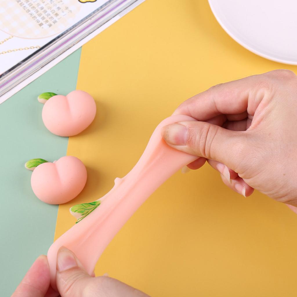 Novelty Squeezable Toy Soft TPR Stretchy Peach Butt Stress Vent Toy Party Favor Pressure Release Toy ADD Children Gift
