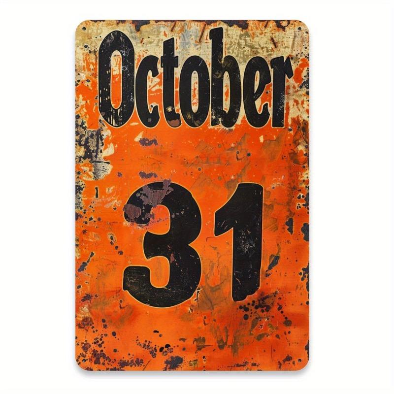 Halloween Metal Tin Sign Wall Decor 20x30cm