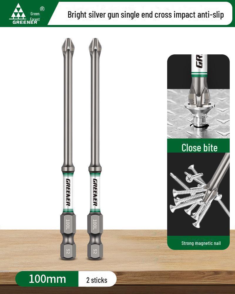 Green Forest Magnetic Non-slip Electric Screwdriver & Flashlight Drill Set