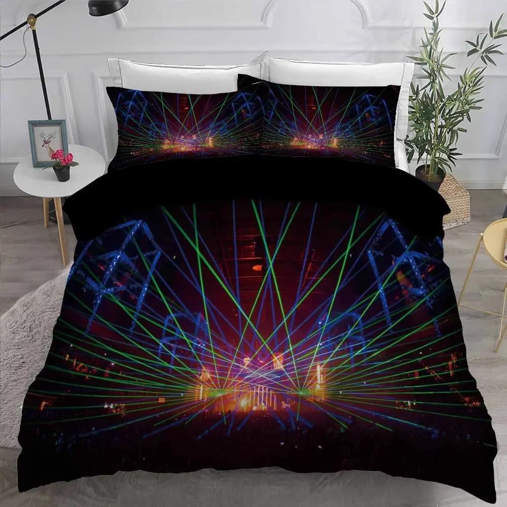 Nightmare Before Christmas  Duvet Cover with Pillow Cover Bed Sets Jack and Sally 3D Skull Christmas Bedding Set Bedroom Decor