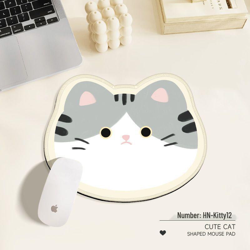 Cartoon Katze Mauspad - Niedliche & Rutschfeste Schreibtischunterlage mit Mehreren Katzengesicht-Designs für Büro & Gaming.