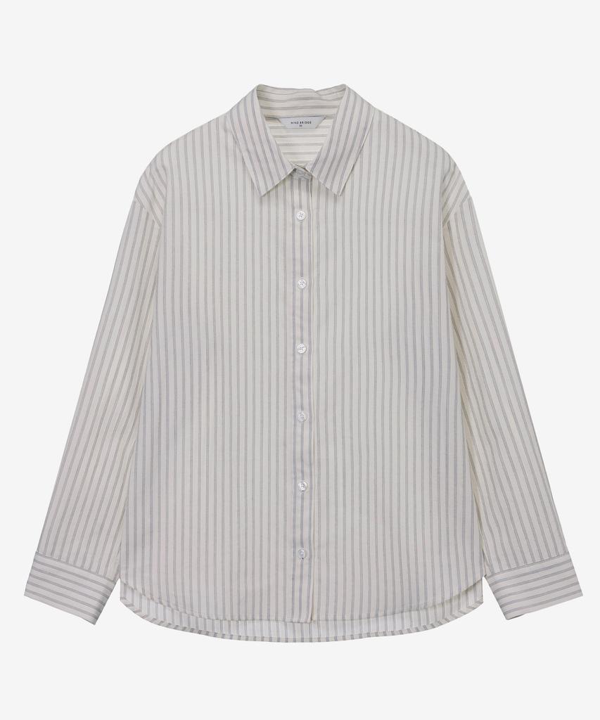 MIND BRIDGE WOMEN [W] Striped Oversized Shirt - 2 Colors