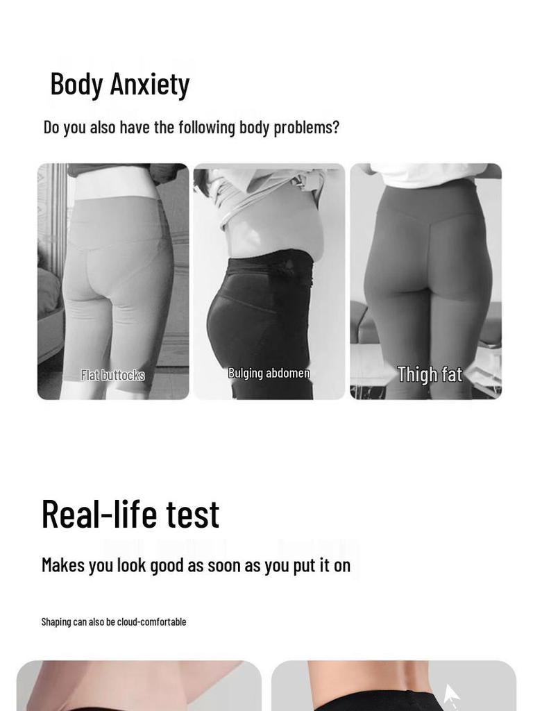 Mid-Waist Tummy-Control Shapewear: Hip-Lifting, Body-Sculpting, Pure Cotton Pants for Women