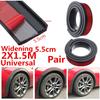 2Pcs 59'' Car Wheel Fender Extension Flares Arch Protector Wheel Eyebrow Rubber Strip 55Mm Widening