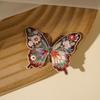 Iron On Patches Cute Waterproof Flower Butterfly Embroidery Heat Transfer Applique for Outdoor Bag Camping Gear Decoration