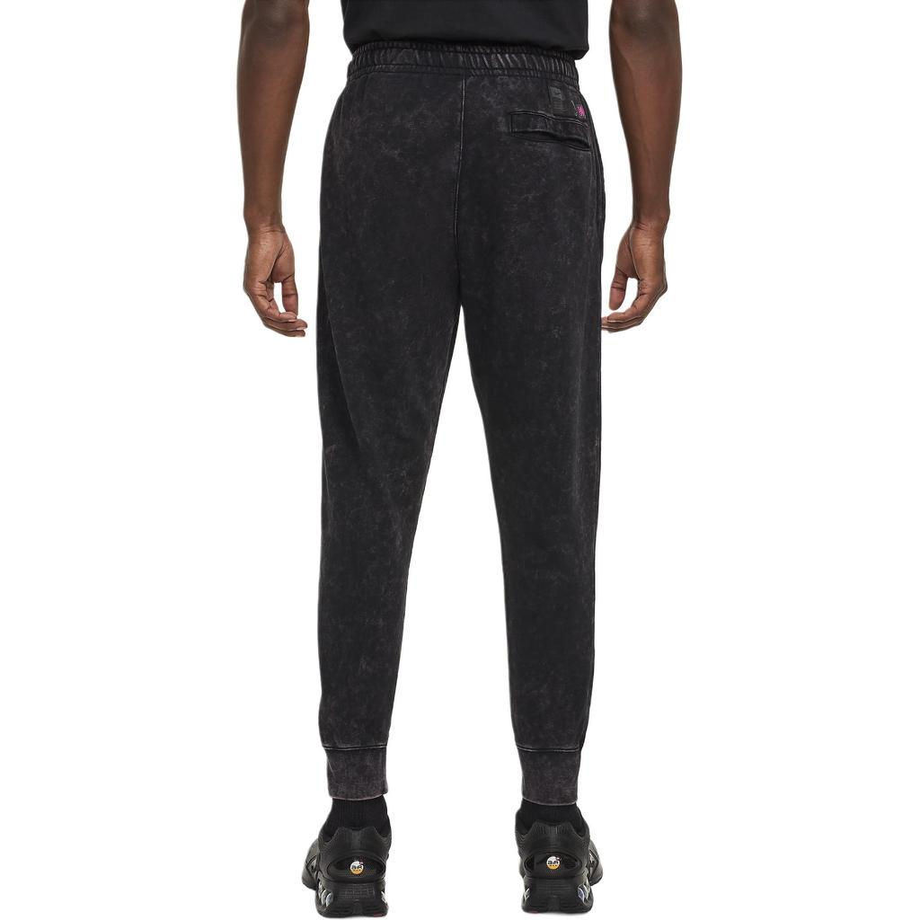 Nike Logo Drawstring Mid-Rise Tapered Knit Joggers Men Joggers Black FZ4174-010