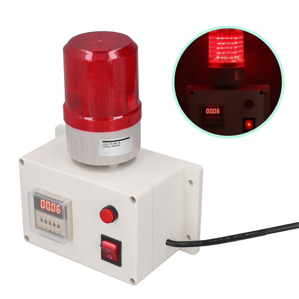 Industrielle Alarmsirene Intelligenter Ton Blitzlicht Außen Zeitverzögerung 110db 5 Schlüssel mit Montage