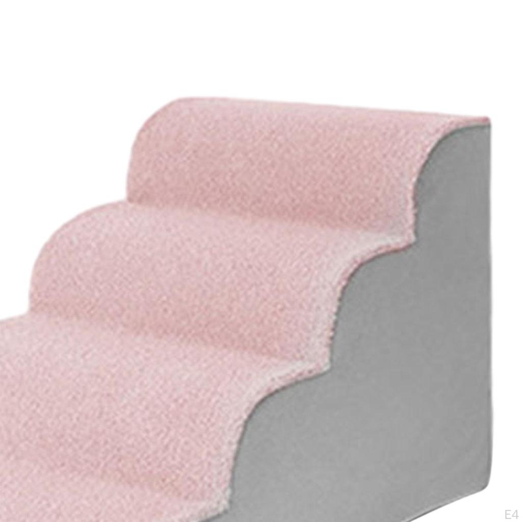 Pohovka pro psa Rampa Pohovka Schodiště 4 kroky Lehká Stabilní Měkká Pohodlné Potřeby pro domácí mazlíčky Tvar s jemným sklonem