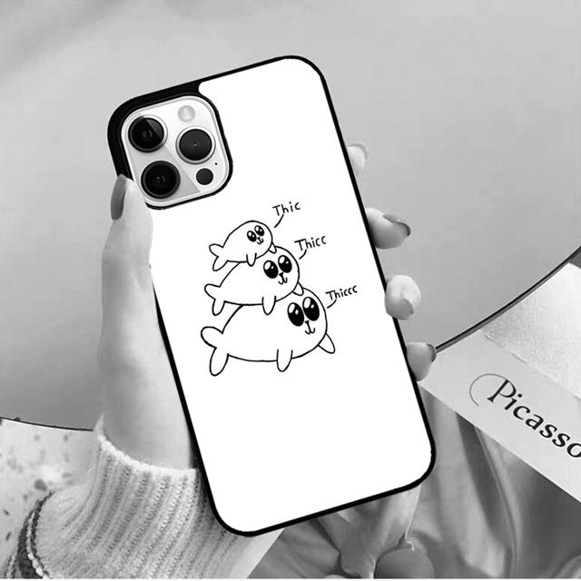 Baby Seals Phone Case Back Cover for iPhone 17 Air 16 15 14 13 11 12 Pro Max Plus Shell Coque