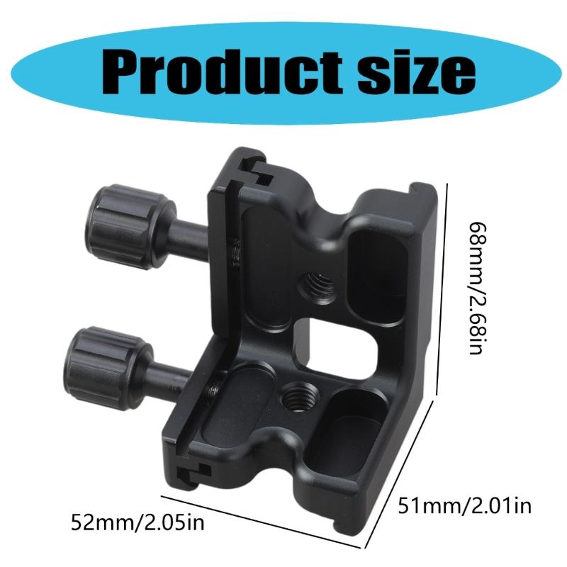 Professional Double Quick Release L Shaped Bracket for Enhanceds Camera Stability On Tripods