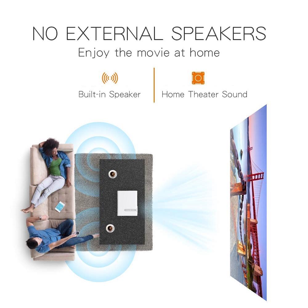 USB-kabelgebundener Mini-HD-1080P-Projektor für zu Hause YG520 Projektor für Heimkinosystem Film-Video-Projektor mit HDMI VGA AV