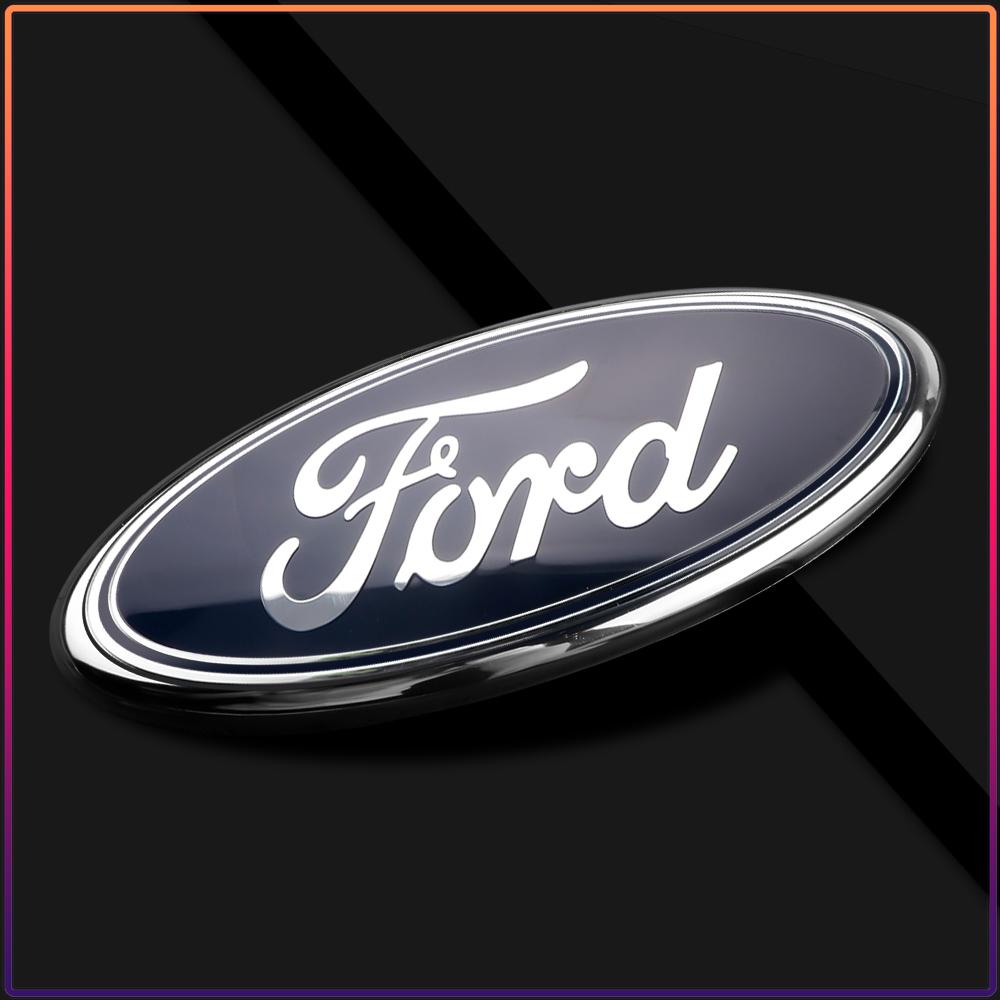 11.5x4.5cm Rear Trunk Emblem Sticker for Ford Ranger Escape Mondeo Fusion Fiesta Kuga Edge Focus Mustang Car Logo Badge Accessories