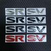 1 X 3D Metal SV SR Letter Logo Car Auto Rear Trunk Fender Emblem Sticker Badge Decal Replacement For NISSAN Car Sticker Emblem