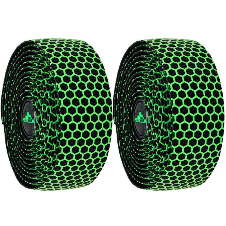Professional Bicycle Handlebar Tape Cellular Anti-slip Shock Absorption Road Bike Handle Bar Tape With Plugs Bike Accessories