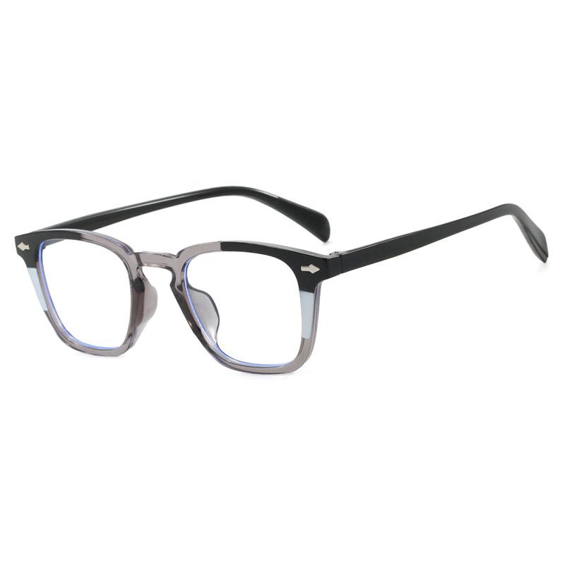 New Black Square Computer Glasses Frame Women Men Anti Blue Light Rectangle Eyewear Blocking Optical Spectacle Eyeglasses