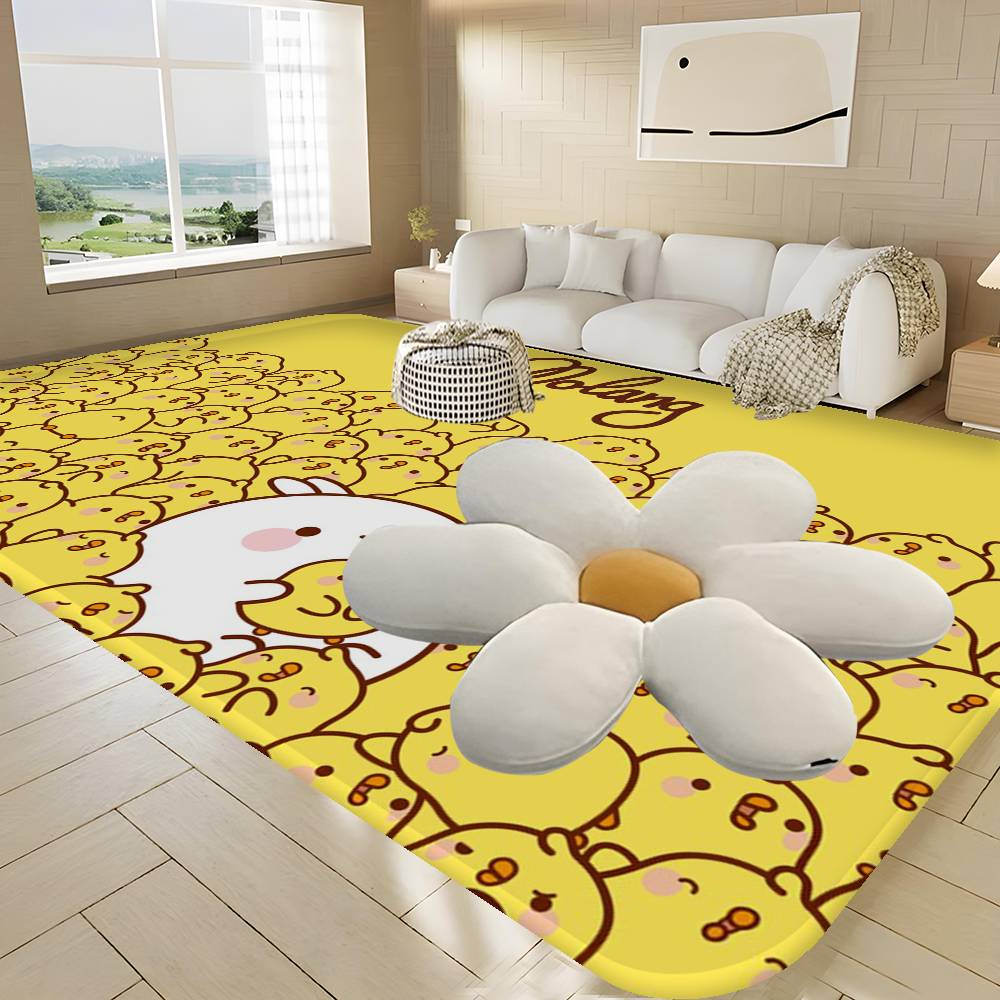 

Anime Cute M-Molang Kitchen Mat Kids Room Bedroom Decoration Balcony Anti-Slip Doormat Living Room Alfombra 40x60cm