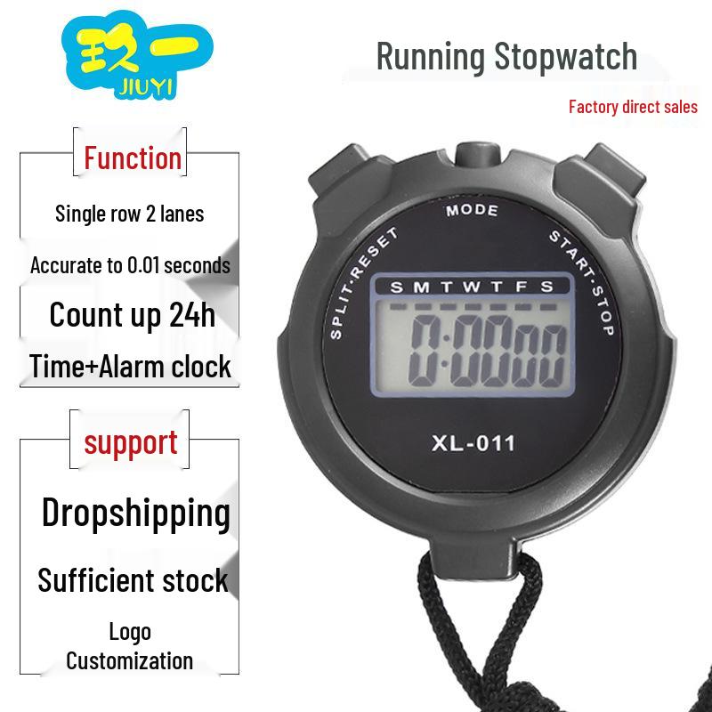 

XLJ011 Waterproof Two-Lap Stopwatch with Timer for Referee Training and Fitness Blue