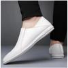 Men S Breathable Slip On Driver Shoes Soft Sole Business Casual Loafers Black