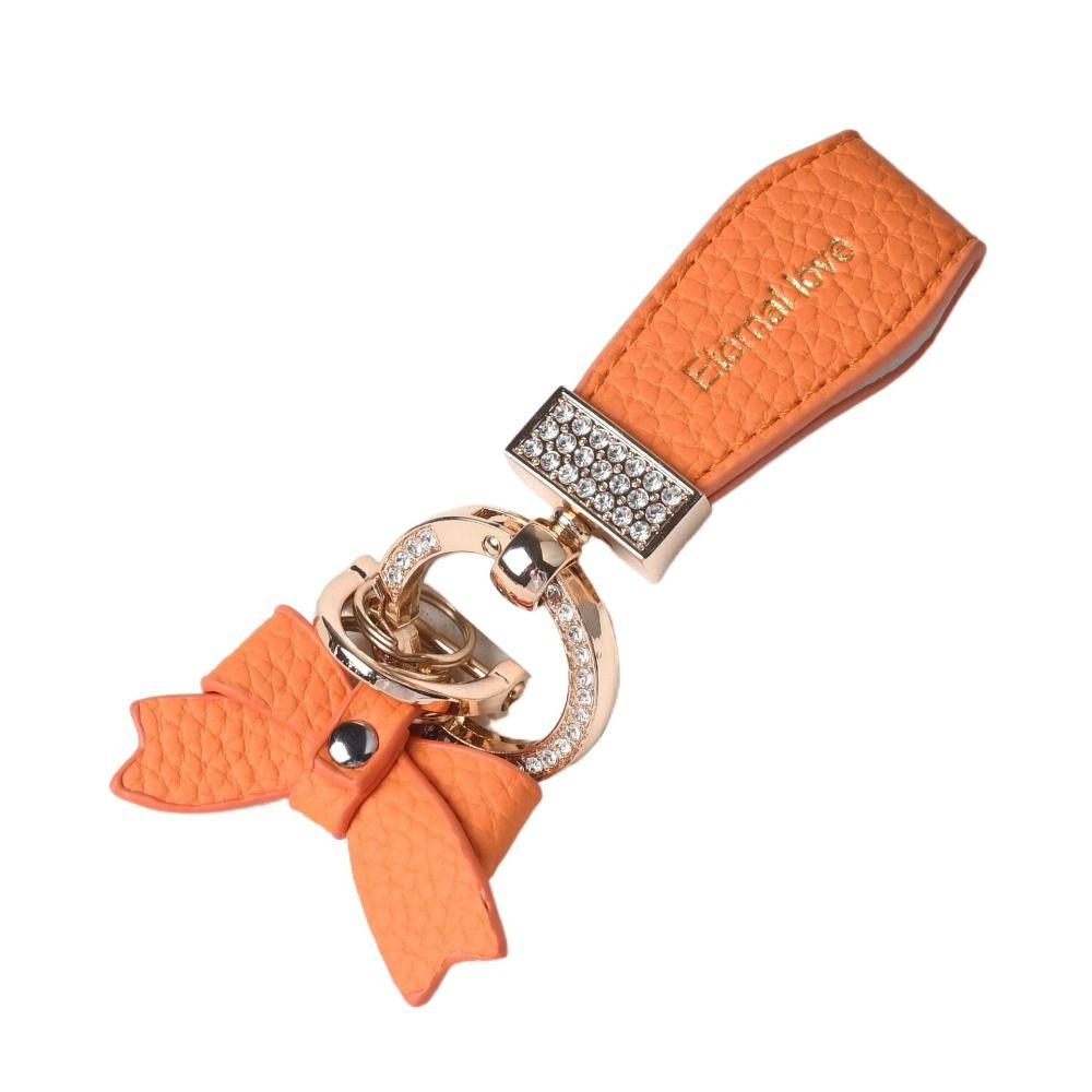 Ladies Bag Fashion Decoration Luxury Genuine Leather Keychain  Women Gift