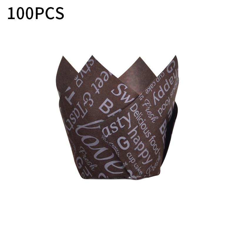 50/100pcs Multi-style Cupcake Liner Baking Cup For Wedding Party Caissettes Tulip Muffin Cupcake Paper Cup Oilproof Cake Wrapper