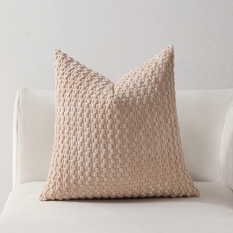 Soft Velvet Double-sided Design Sofa PILLOWS, Office Backrest PILLOWCASES, Bedside CUSHHION COVERS, Durable,  Bed Decoration.