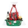 Christmas Gift Basket Braided Rope Basket with Handles Large Capacity Toy Organizer Cute Xmas Basket for Festive Gifts Home Storage