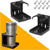 2PCS Folding Car Cup Holder, 65-100MM Adjustable Wall Mounted Vehicle Cup Holder with Screws, Foldable Auto Desk Water Bottle Drink Accessories,