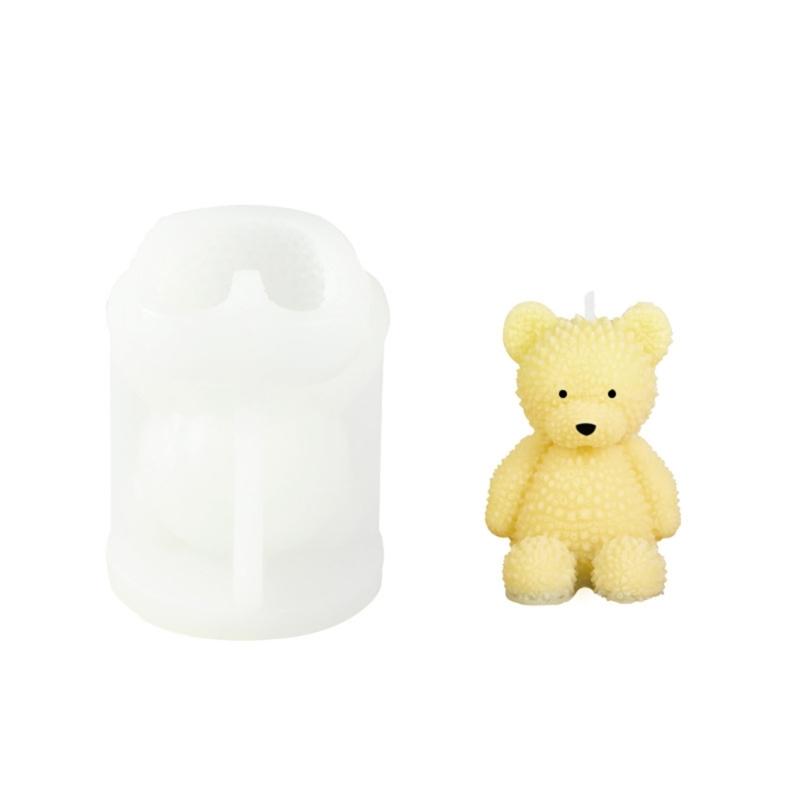 Small Bear Silicone Mold Mold Non-stick Easy To De-mold for Making Plaster Cake Fondant Decorations Jello