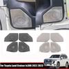 For Toyota Land Cruiser 300 LC300   2024 Car Speaker Cover Stainless Steel 4 Door Loudspeaker Sound Pad Trim Accessories