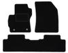 Tapetes de veludo preto para: Minivan Mazda Premacy II (2005-2010)