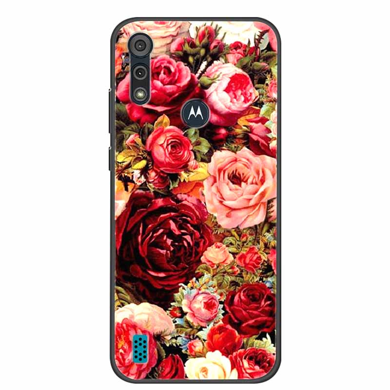 Phone Case for Motorola Moto E6i / E6s 2020 Shockproof Soft Silicone TPU Back Cover for Moto E6s 2020 E 6S 6i Cases Marble Print
