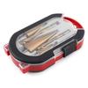6-Piece Titanium-Plated Pagoda Drill Set for Woodworking: Serrated Hole Opening, Expansion, and Groove Cutting with Plastic Box.