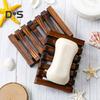 Soap Box Holder High Durability Not Easily Deformed Easy To Clean Bamboo Case Tray Decorative Wooden Soap Drain Holder
