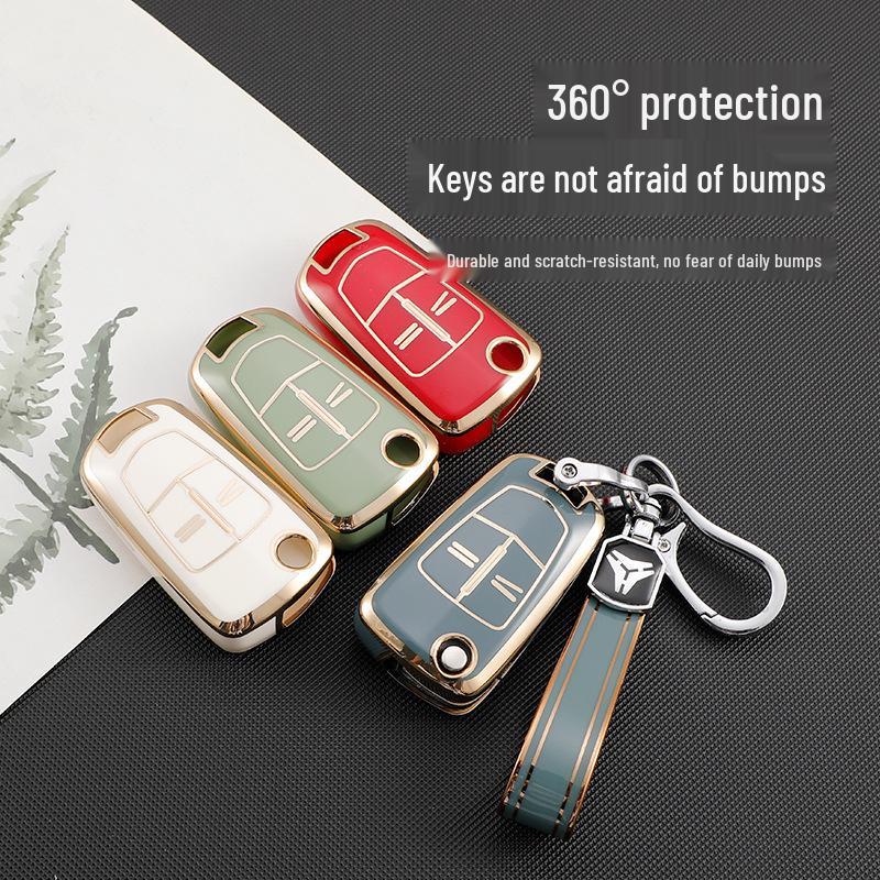 Opel Antara Insignia Klappschlüssel TPU Hülle Etui Schale Schnalle