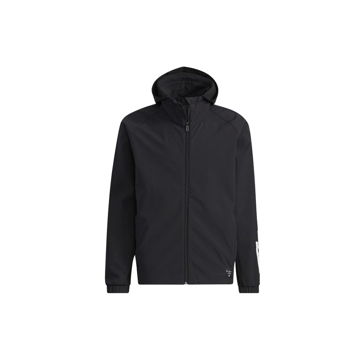 adidas Running Sports Training Hooded Jacket Black Men s H40880 L