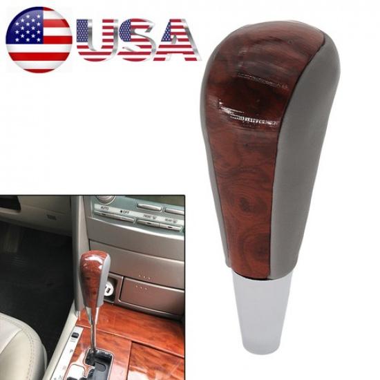 Grey 8mm Wood Grain Gear Shift Knob For Toyota Lexus Acura Mazda Subaru XG23