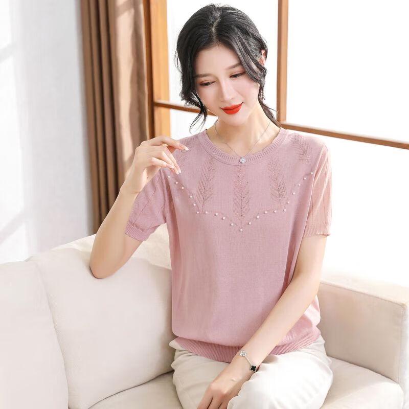XUEXI Women s Ice Silk Short Sleeve T-Shirt XL