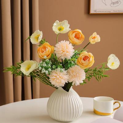 Artificial Floral Ornaments for Table Decor - Ideal for Bedroom, Living Room, Dining Table, TV Cabinet, and Photography Props.