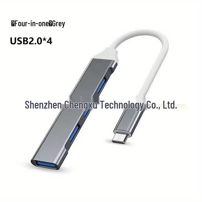 4-in-1 USB 3.0 Hub Type-C Docking Station for Phones & Computers