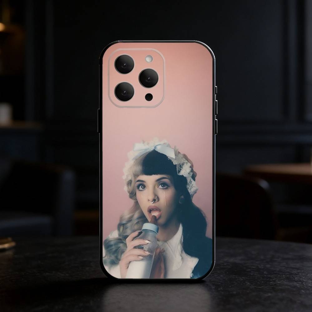 Girl Singer M-Melanie Martinez Phone Case For iPhone 17,16,15,14,13,12,11 Plus,Pro Max,SE4Soft Silicone Black Cover
